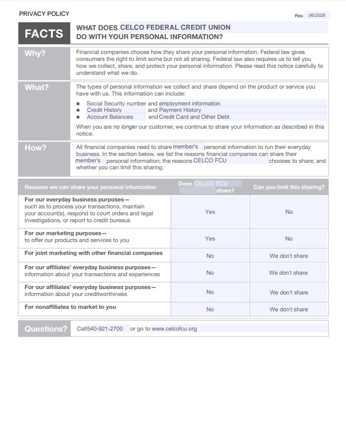 privacy policy